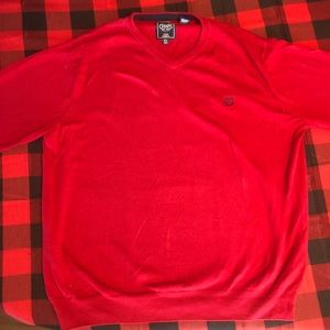 Chaps cotton cashmere red sweater
